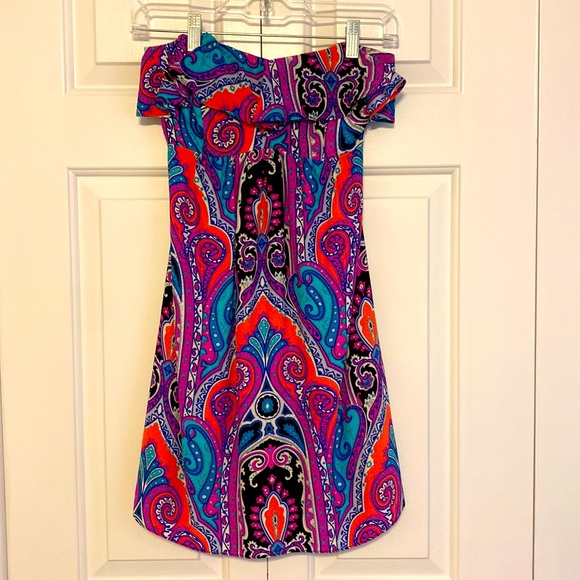 Alice & Trixie Paisley Strapless Mini Dress - Picture 2 of 6